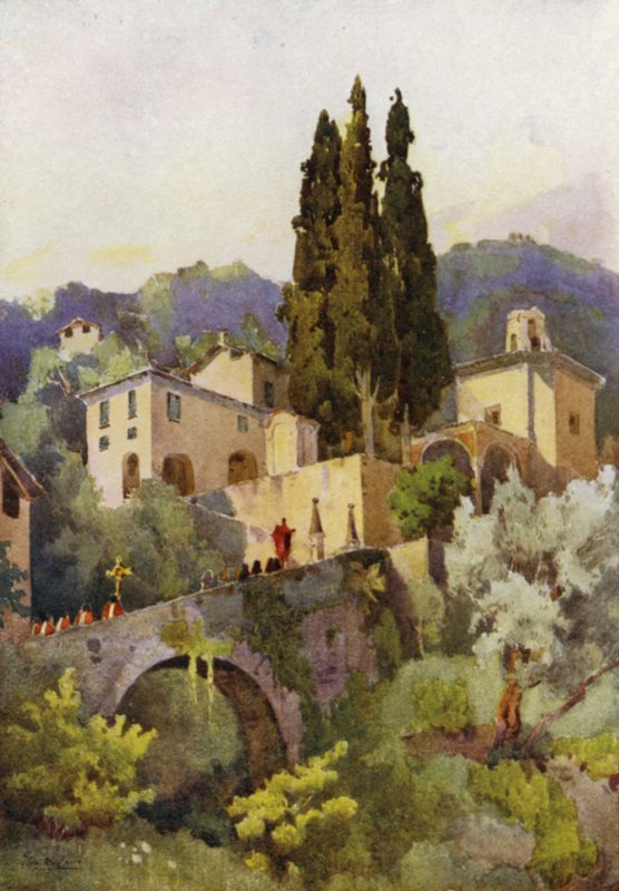 Our Lady of Peace, Comojärvi (väri litho) tekijältä Ella Du Cane