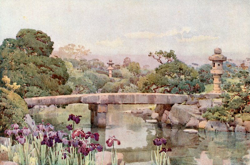 Satake Garden, Tokio (Black Litho) tekijältä Ella Du Cane