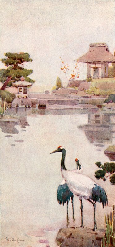 The Storks (väri litho) tekijältä Ella Du Cane