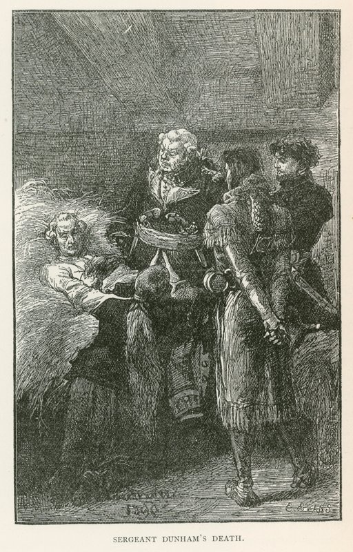 Kersantti Dunhamin kuolema (kaiverrus) tekijältä Elviro Michael Andriolli