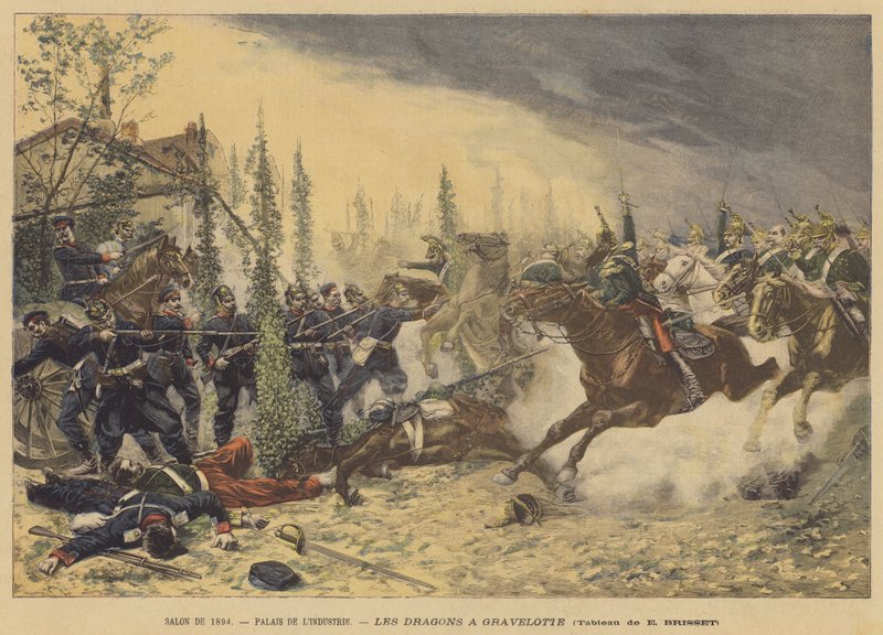 Dragoons Gravelottessa tekijältä Emile Brisset