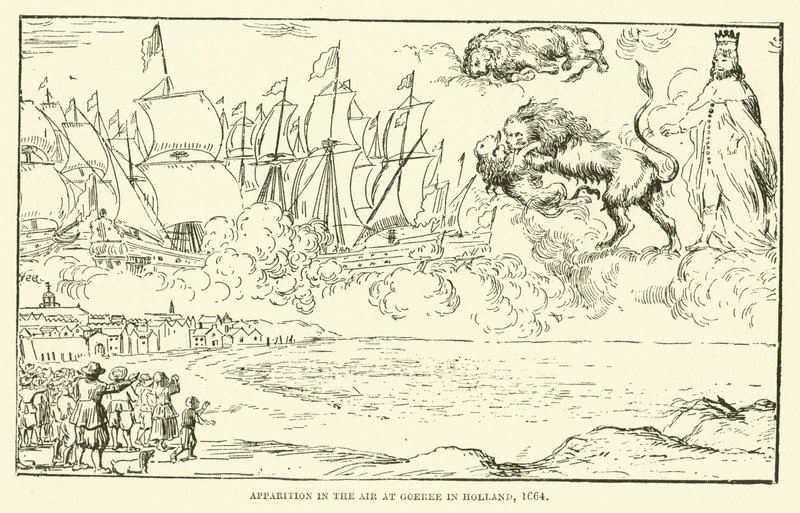 Ilmestys ilmassa Goereessa Hollannissa, 1664 tekijältä English School