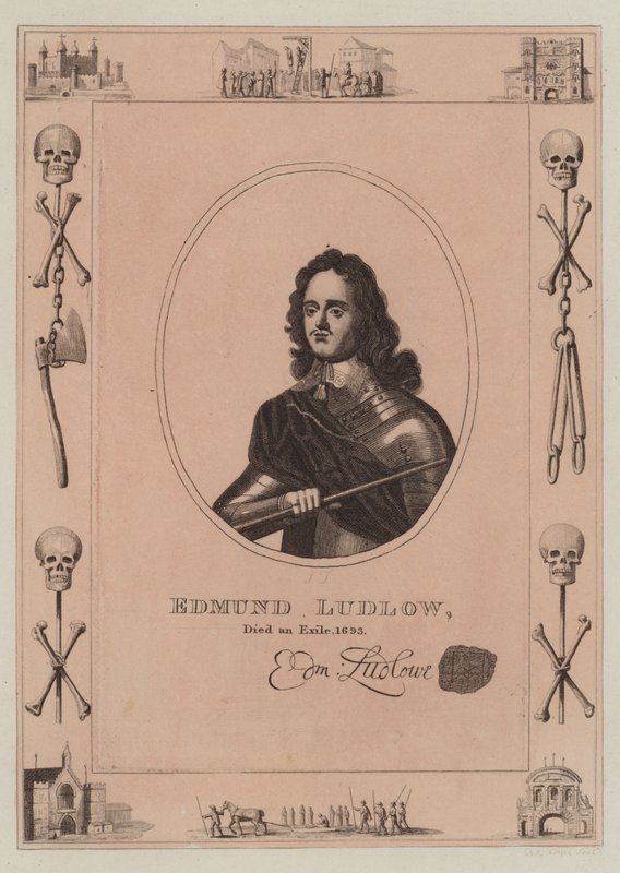 Edmund Ludlow, kuoli maanpaossa, 1693 tekijältä English School