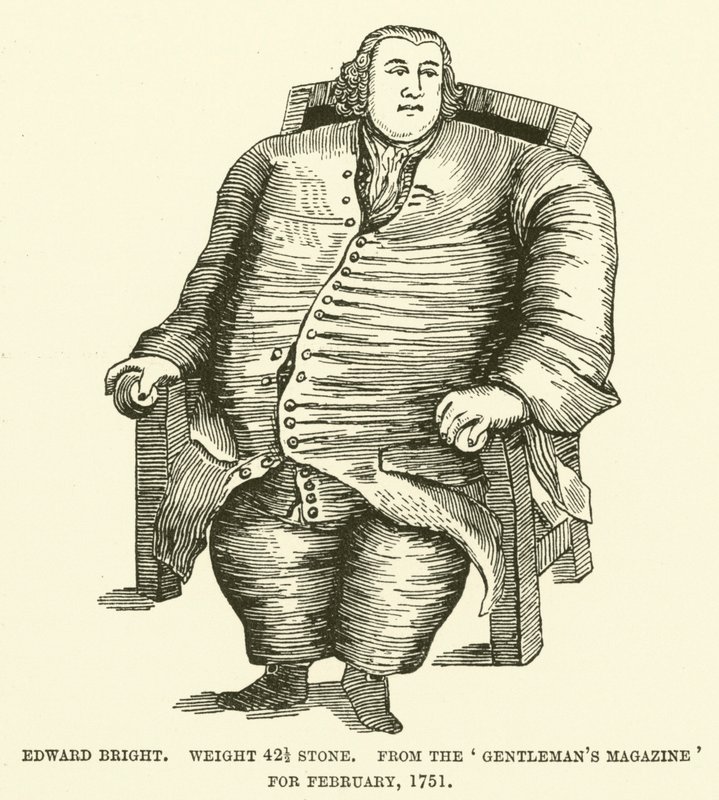 Edward Bright, paino 42 12 kiveä, Gentlemans Magazinesta helmikuulta 1751 tekijältä English School