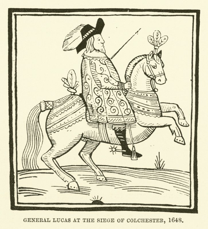Kenraali Lucas Colchesterin piirityksessä 1648 tekijältä English School