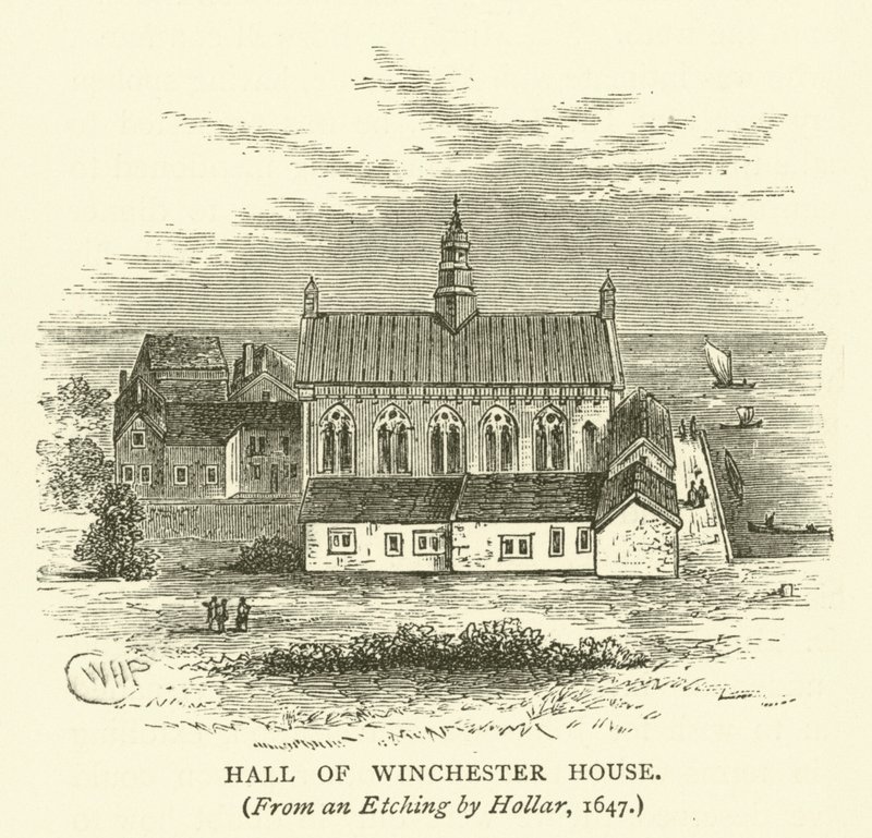 Hall of Winchester House, Hollarin etsauksesta, 1647 tekijältä English School