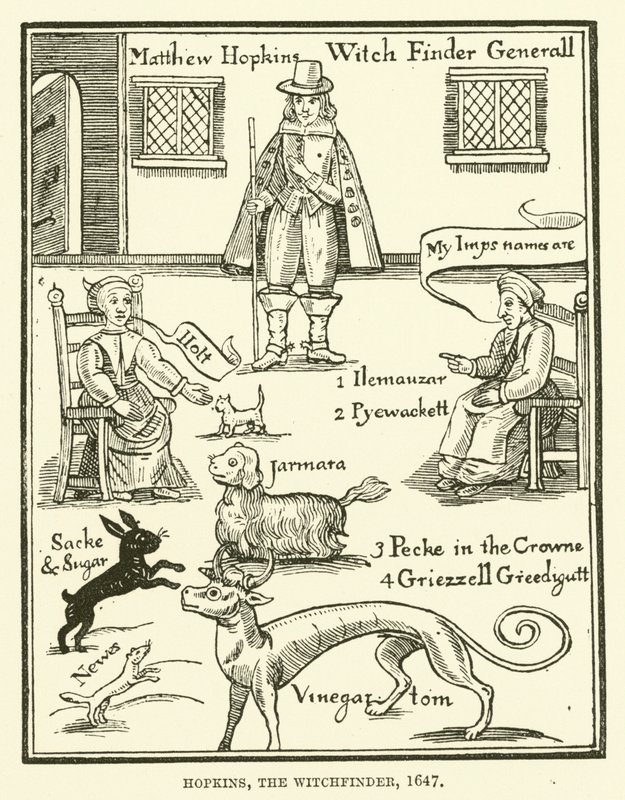 Hopkins, noitaetsintä, 1647 tekijältä English School