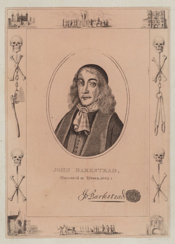 John Barkstead, teloitettu Tyburnissa, 1662 tekijältä English School