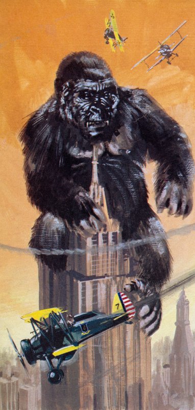 King Kong, jossa New Yorkia terrorisoinut jättimäinen apina näytteli pieni nukke tekijältä English School