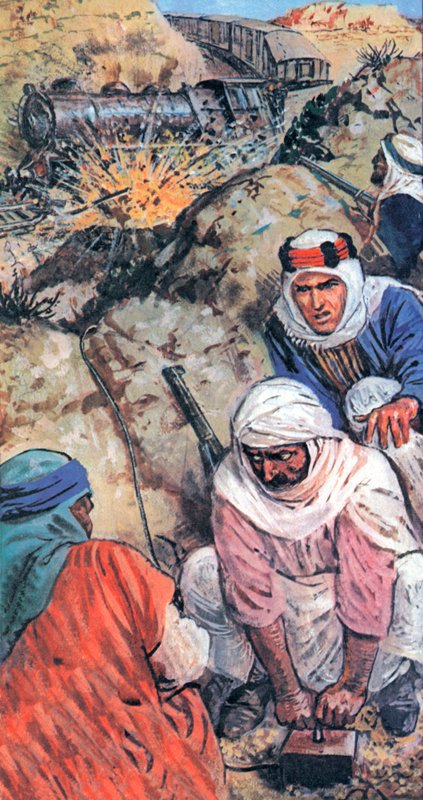 Lawrence of Arabia ja hänen seuraajansa sabotoivat junia ja räjäyttivät kilometrejä rautateitä tekijältä English School
