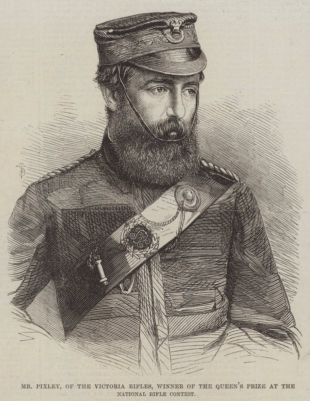 herra Pixley, Victoria Rifles, kansalliskiväärikilpailun kuningattaren palkinnon voittaja tekijältä English School