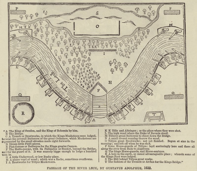 Leck-joen kulku, Gustavus Adolphus, 1632 tekijältä English School