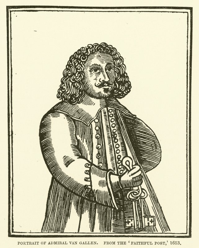 Amiraali Van Gallenin muotokuva, Faithful Post, 1653 tekijältä English School