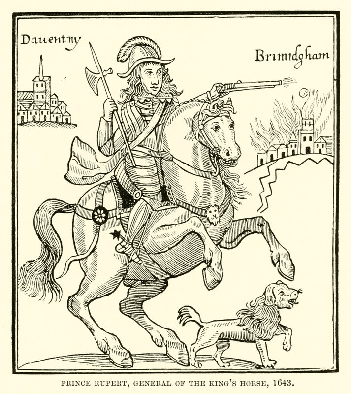 Prinssi Rupert, Kings-hevosen kenraali, 1643 tekijältä English School