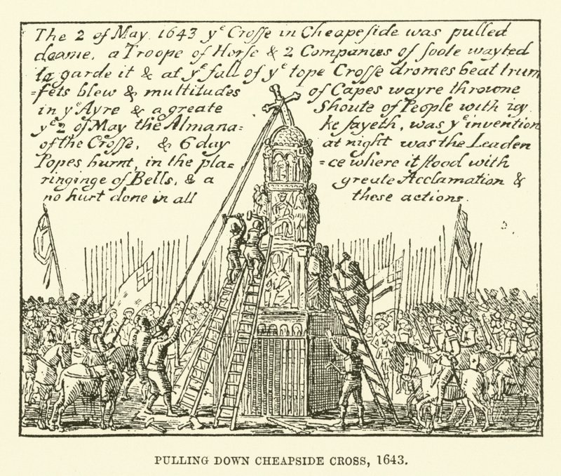 Cheapside Crossin kaataminen, 1643 tekijältä English School