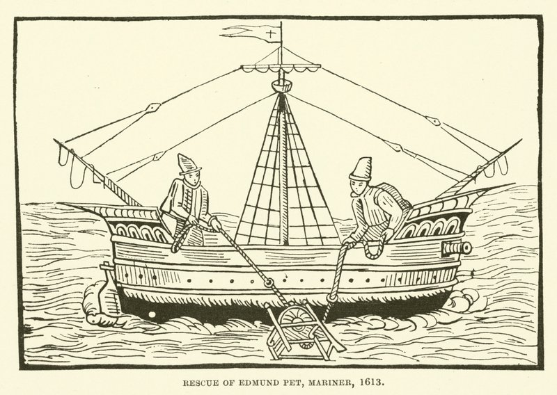 Edmund Petin pelastus, merimies, 1613 tekijältä English School