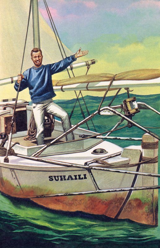 Robin Knox-Johnston, joka purjehti ensimmäisenä ympäri maailmaa taukoamatta tekijältä English School