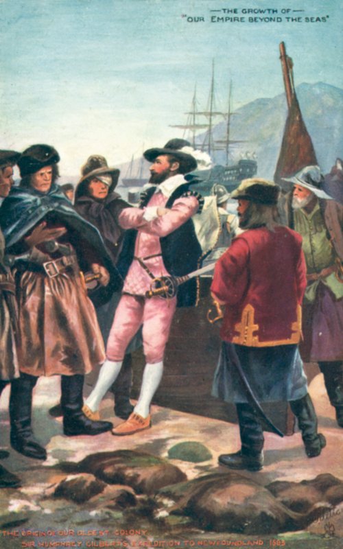 Sir Humphrey Gilbert, tutkimusmatka Newfoundlandiin, 1583 tekijältä English School