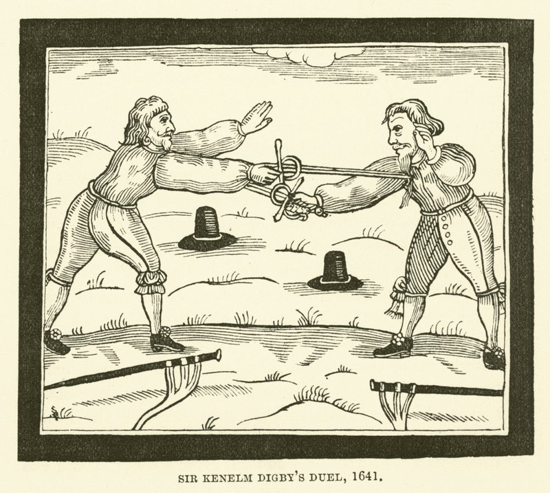 Sir Kenelm Digbysin kaksintaistelu, 1641 tekijältä English School