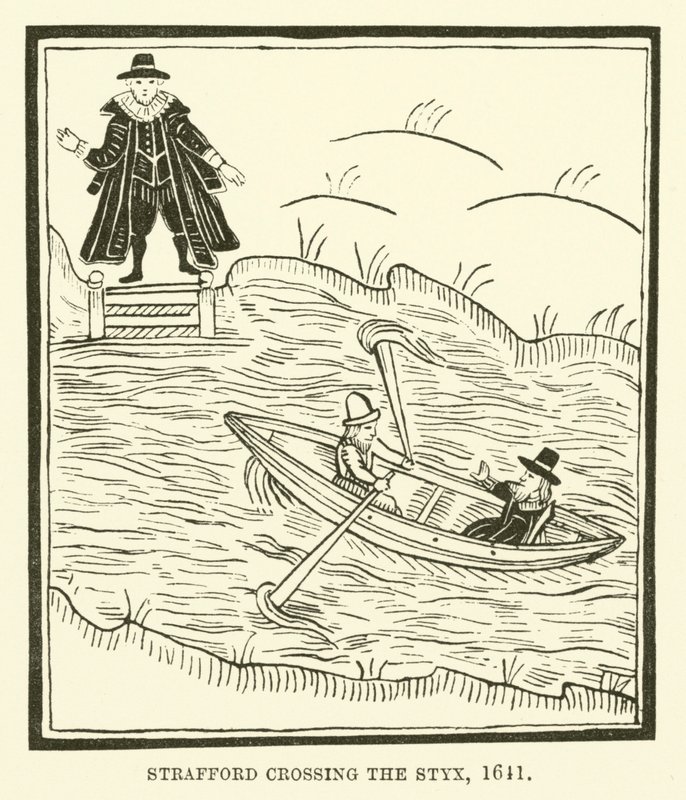 Strafford ylittää Styxin, 1641 tekijältä English School