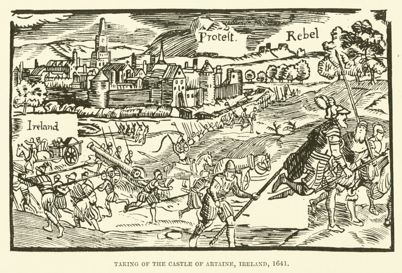 Artainen linnan valtaus Irlannista, 1641 tekijältä English School