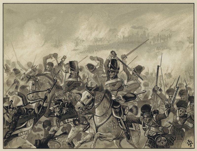 The Grays and Ninety Second Waterloossa, 18. kesäkuuta 1815 tekijältä English School