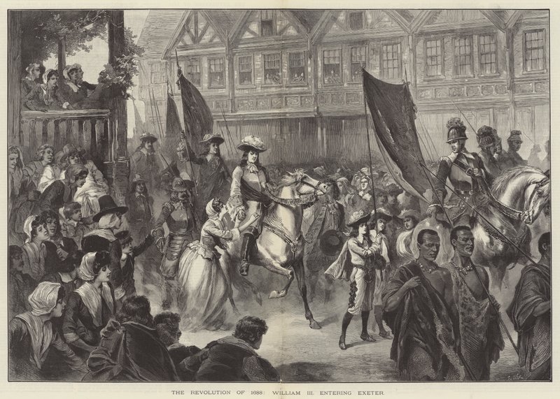 Vuoden 1688 vallankumous, William III astui Exeteriin tekijältä English School