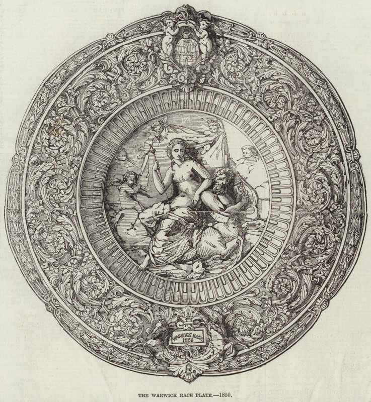 Warwick Race Plate, 1850 tekijältä English School
