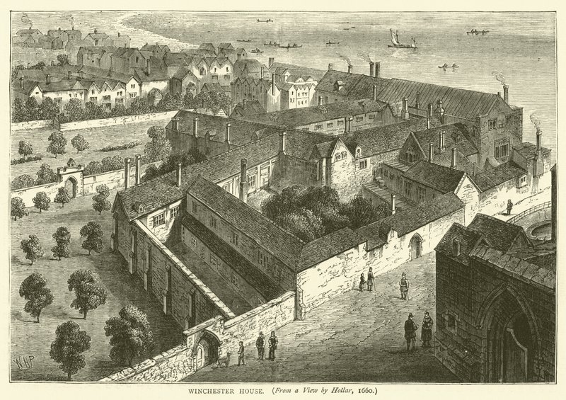 Winchester House, Hollarin näkymä, 1660 tekijältä English School