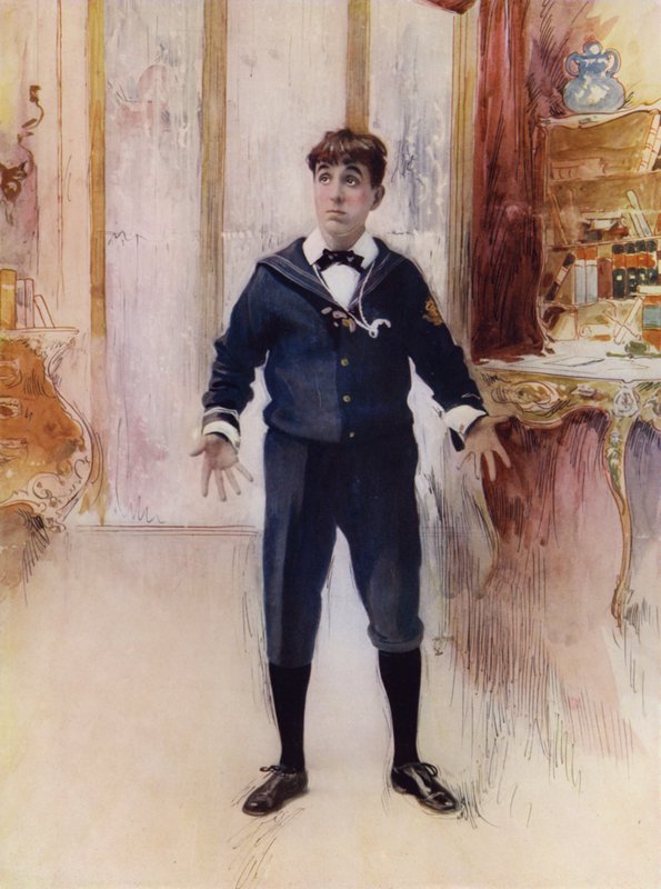 Herra Weedon Grossmith elokuvassa The New Boy (värikuva) tekijältä English Photographer