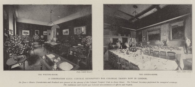 Coronation Club, Central Rendezvous siirtomaajoukkojen nyt Lontoossa tekijältä English Photographer