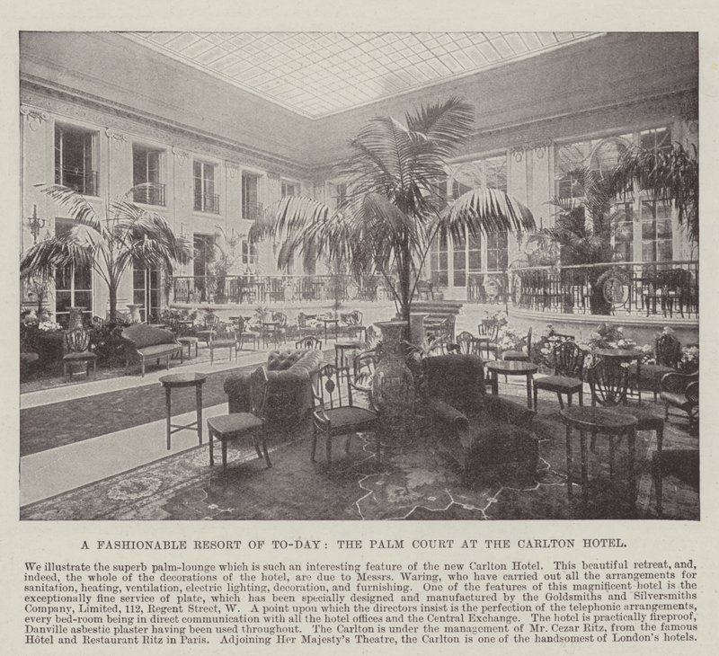 Tämän päivän muodikas lomakohde, Palm Court Carlton-hotellissa tekijältä English Photographer