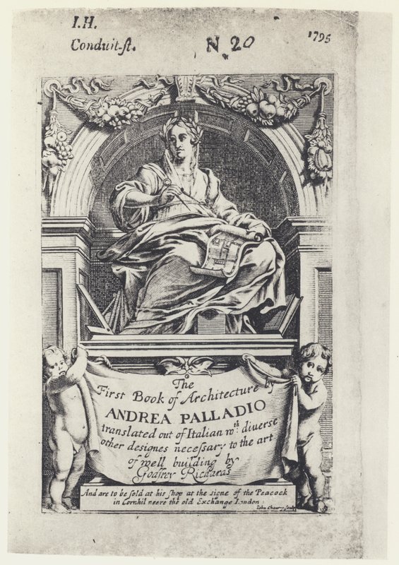A Palladio, The First Book of Architecture, Tr G Richards 1668 (b/w kuva) tekijältä English Photographer