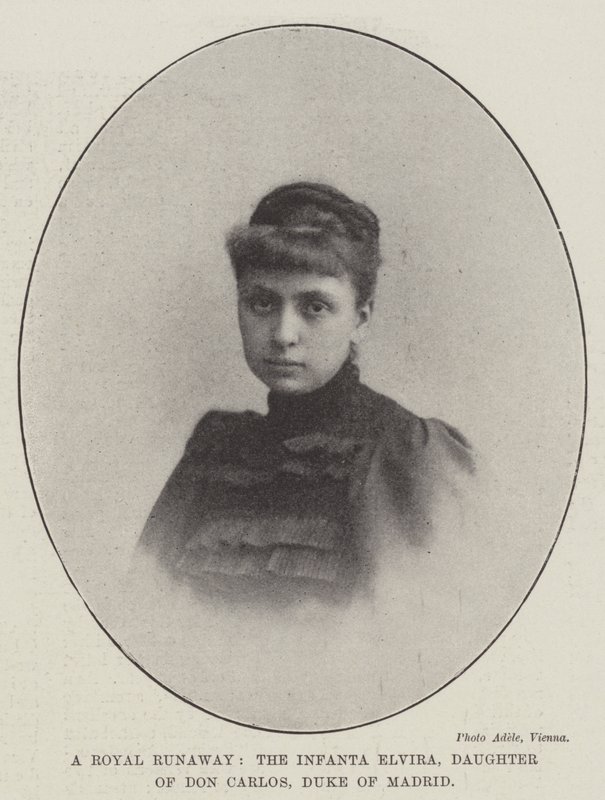 Kuninkaallinen pakolainen, Infanta Elvira, Madridin herttuan Don Carloksen tytär tekijältä English Photographer