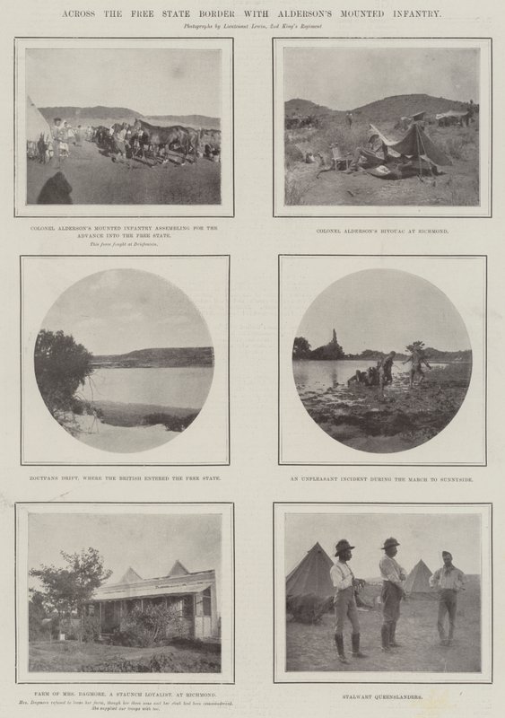 Free State Borderin yli Aldersons-jalkaväen kanssa tekijältä English Photographer