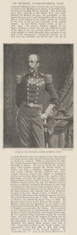 Amiraali Sir Michael Culme-Seymour, Baronet tekijältä English Photographer