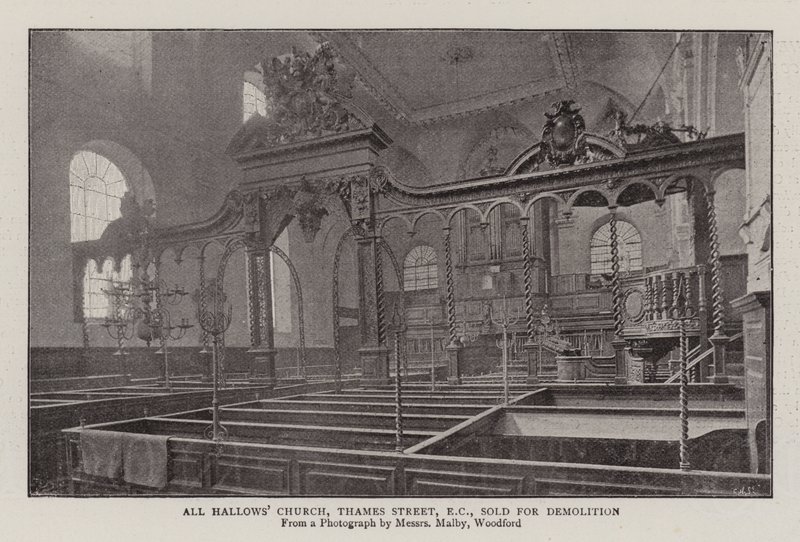 All Hallows Church, Thames Street, EC, myyty purettaviksi tekijältä English Photographer