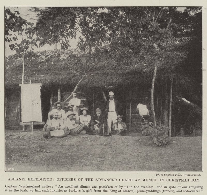 Ashanti Expedition, Advanced Guard -upseerit Mansussa joulupäivänä tekijältä English Photographer
