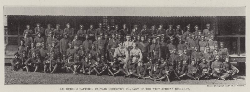 Bai Burehs Captors, kapteeni Goodwyns Company Länsi-Afrikan rykmentistä tekijältä English Photographer