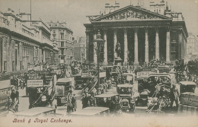 Pankki ja Royal Exchange, Lontoo tekijältä English Photographer