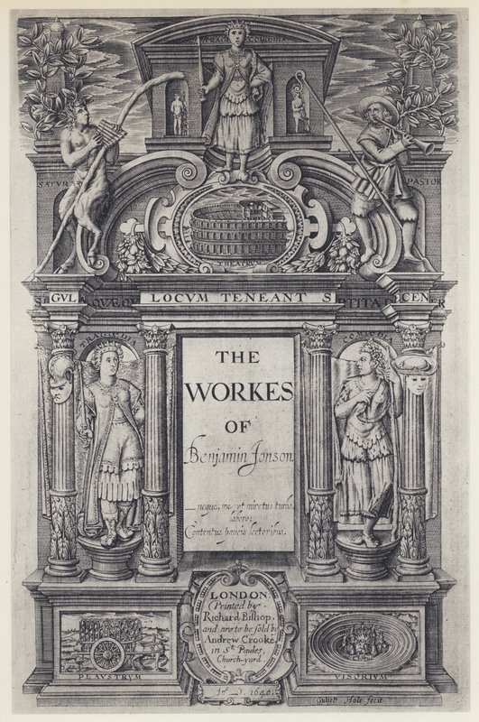 Ben Jonson, The Workers, Worked, KANSSA Stansby 1616 (b/w kuva) tekijältä English Photographer