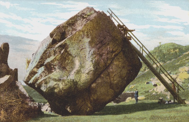 Bowder Stone, Borrowdale, Lake District (foto en color) finlandès tekijältä English Photographer