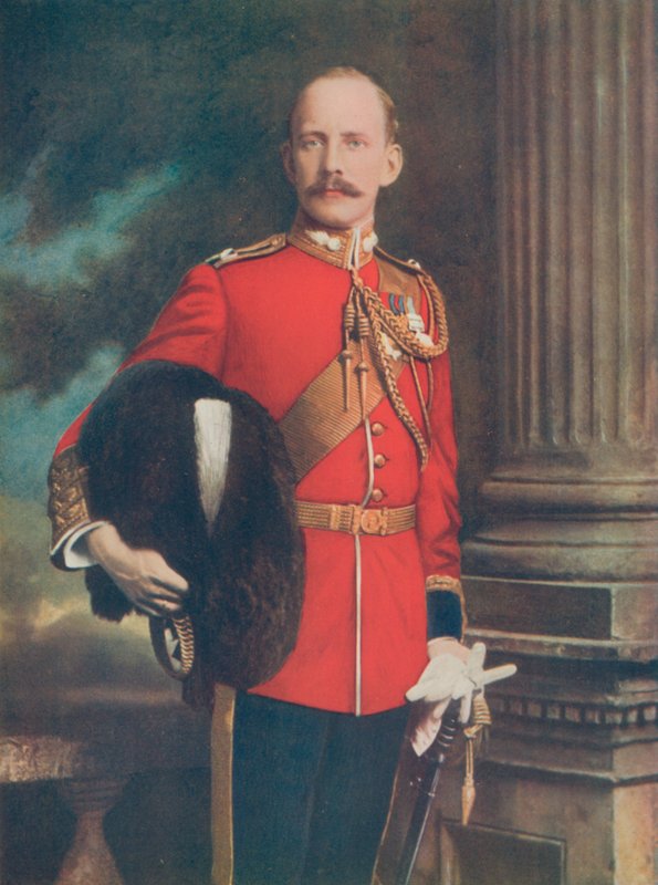 Brevet-majuri lordi E. H. Cecil. Mafekingin esikuntapäällikkö piirityksen aikana tekijältä English Photographer