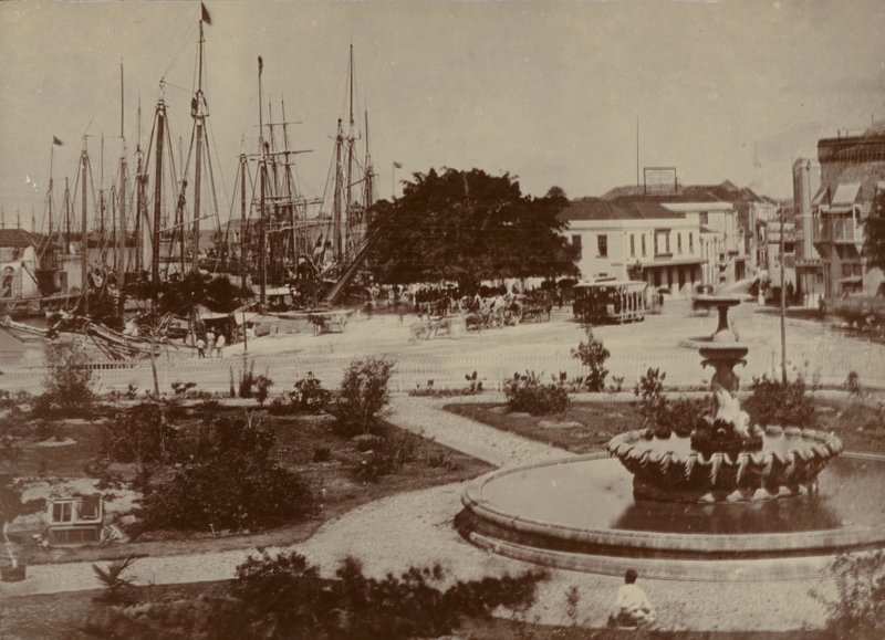 Bridgetown Harbour, noin 1900 tekijältä English Photographer