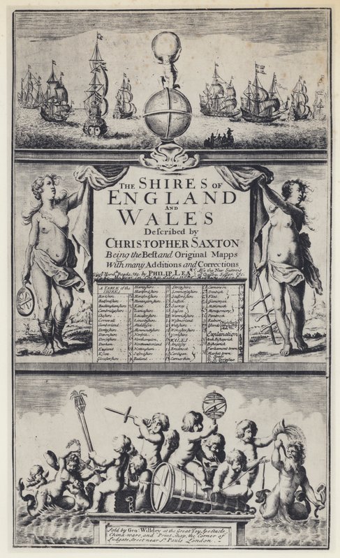 C Saxton, The Shires of England, G Willdey tekijältä English Photographer