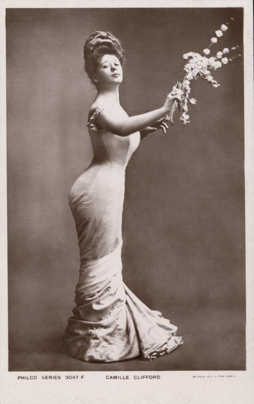 Camille Clifford, alkuperäinen Gibson Girl (m/w kuva) tekijältä English Photographer