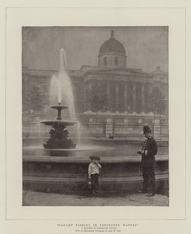 Kalastuskalastus säilyneillä vesillä, tragedia Trafalgar Squarella tekijältä English Photographer