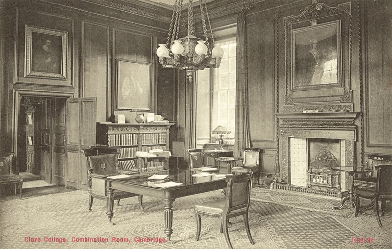 Yhdistelmähuone, Clare College, Cambridge (m/w kuva) tekijältä English Photographer