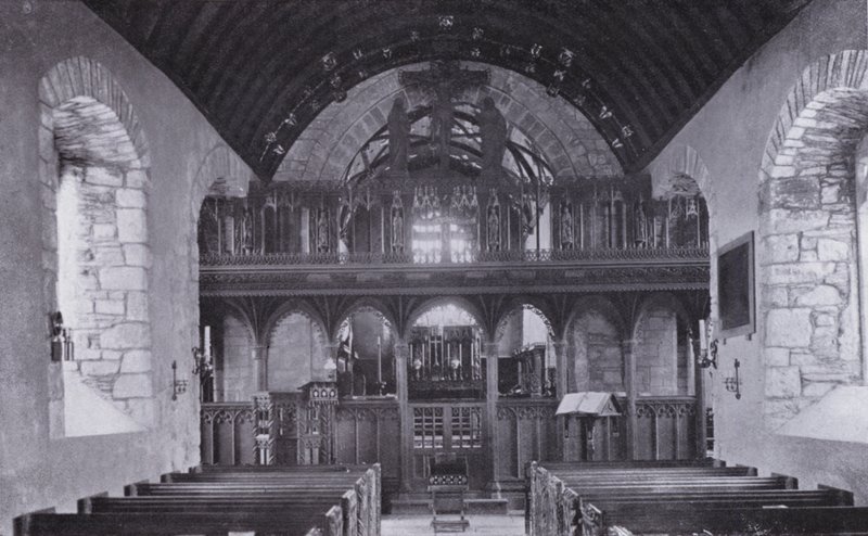 Cornwall: The Screen, St Crantock Church (m/w kuva) tekijältä English Photographer