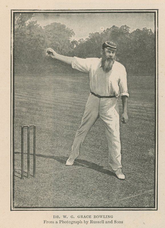 Kriketinpelaaja Dr W G Grace tekijältä English Photographer
